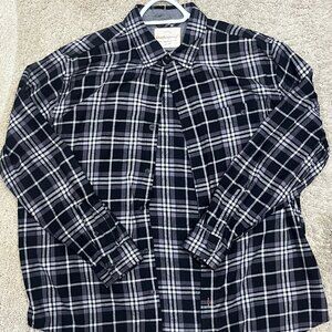 Vintage B/W Plaid Shirt XL GREAT CONDITION